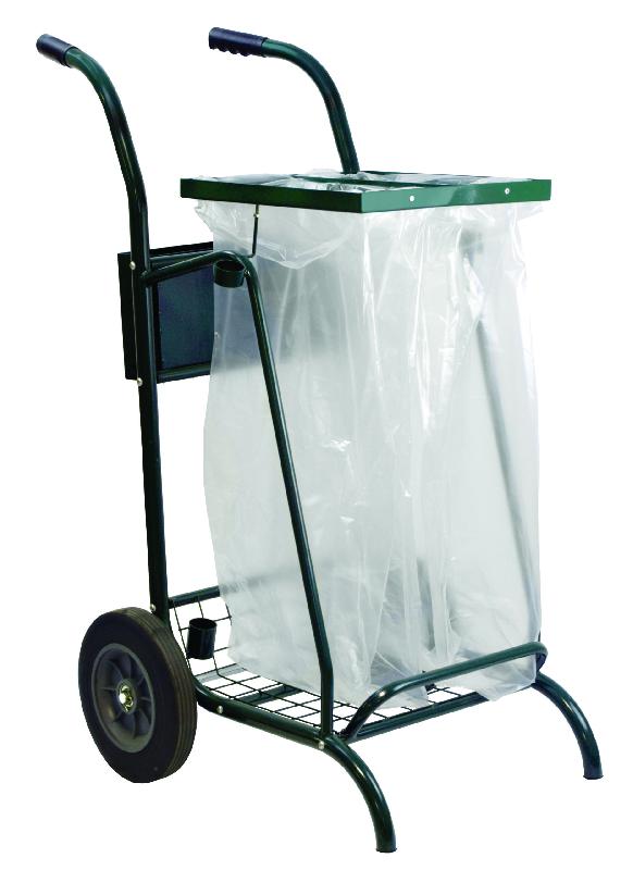 Chariot voirie sans couvercle 2 x 110L roues caoutchouc MOBISAC_2