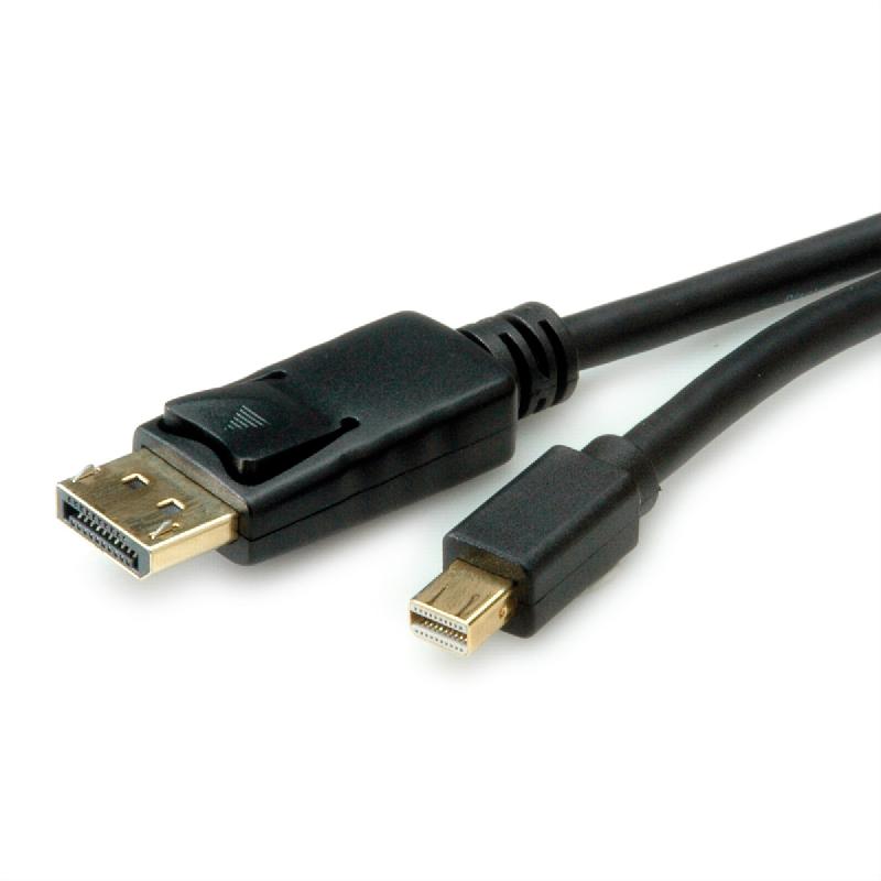 ROLINE Câble Mini DisplayPort v1.4, mDP M - DP M, noir, 2 m_2