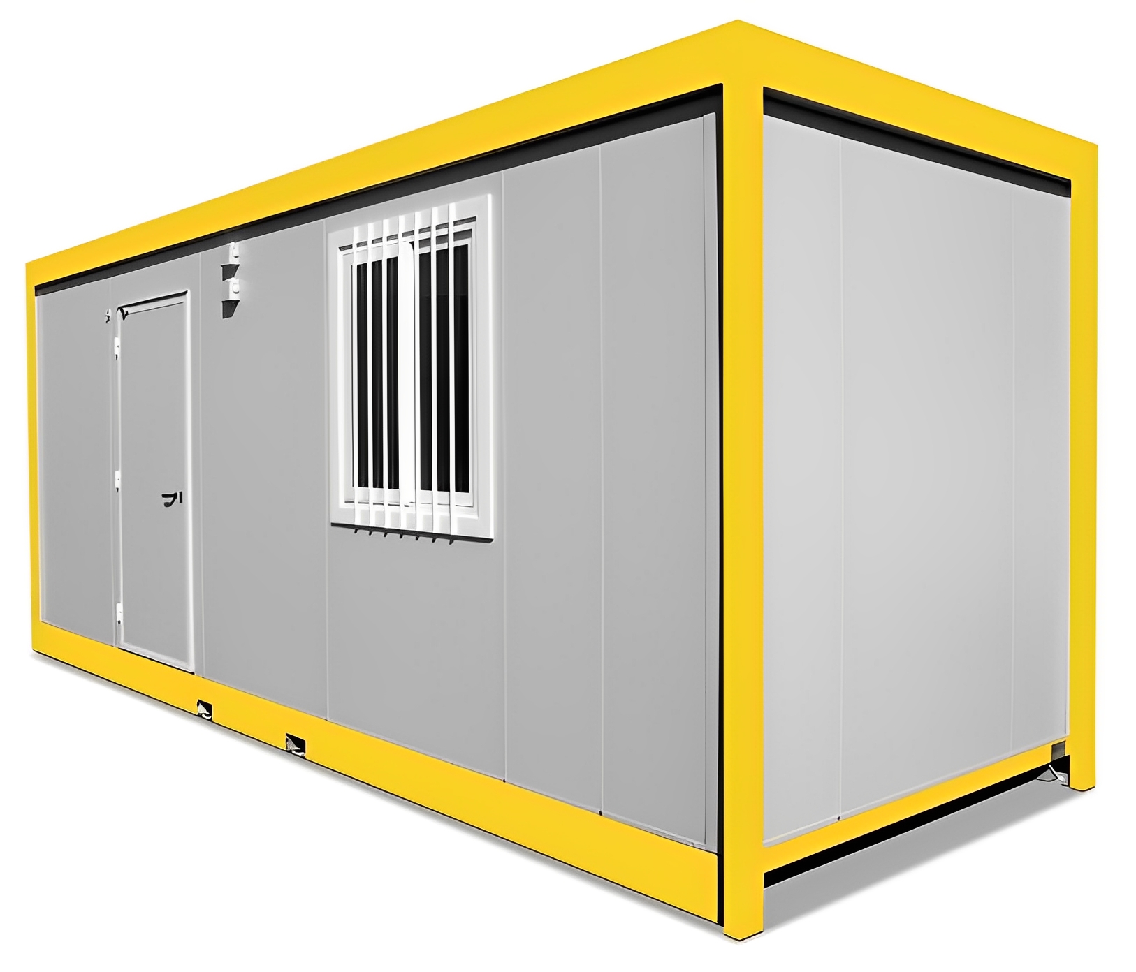 Construction modulaire avec dimensions intérieures 8m x 2,15m