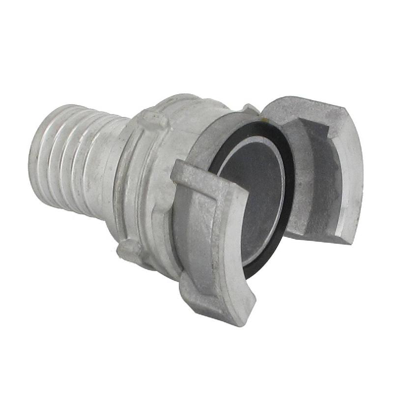 Demi-raccord symétrique avec verrou - DN 40 mm - Embout annelé Ø 35 mm - Alu_2