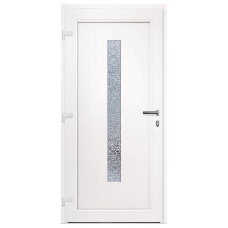 Vidaxl porte d'entrée anthracite 98x208 cm pvc 3157086_2