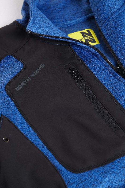 Veste de travail confort - maille molletonnée chinée - 100% polyester - taille L - Réf. 959306_2