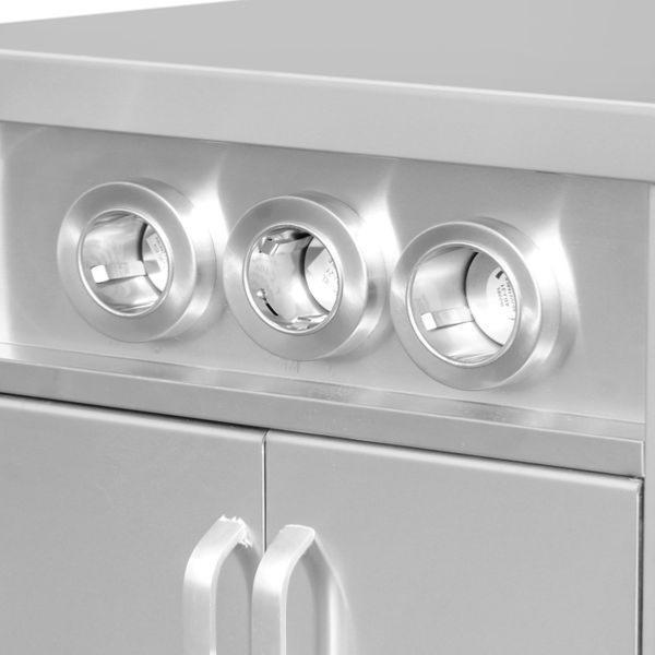 Comptoir à café inox avec porte-gobelets et compartiment glaçons - 1200 mm_2