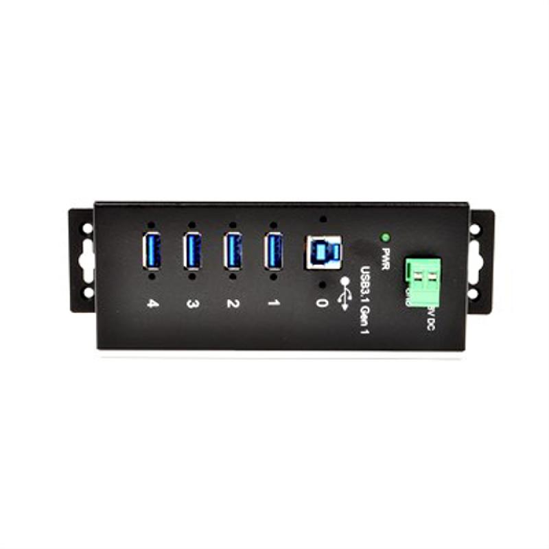 EXSYS EX-1185HMVS-WT Hub USB3.0 métal à 4 ports, Din, plage de -40°C à 85°C_2