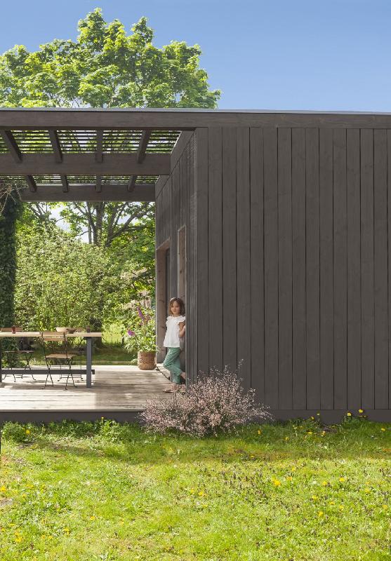 Peinture bois extérieur couleurs d'ici® V33 - Marron brûlé velours 2L - Ultra-couvrante et résistante 10 ans_2