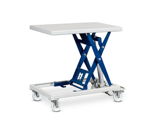 Table élévatrice - Plan de travail en tôle pleine - PEGASE - Charge 300 kg - Hauteur réglable 400 à 1 010 mm_2