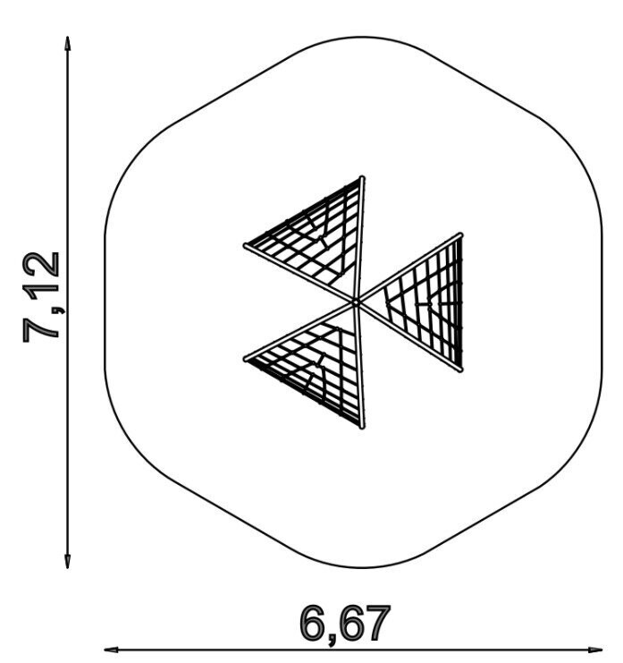 Parcours à cordes en acier inoxydable Igloo pour aire de jeux - Conforme EN1176 - Référence BT16158_2