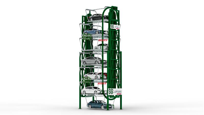 Système parking rotatif PCX12D - carrousel pour 16 voitures - motoréducteur SEW allemand_2
