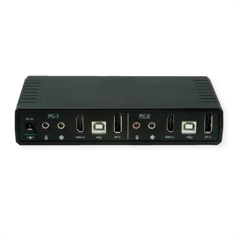 ROLINE Switch KVM Dual Head Audio, HDMI, 4K60, 1 Utilisateur - 2 PCs_2