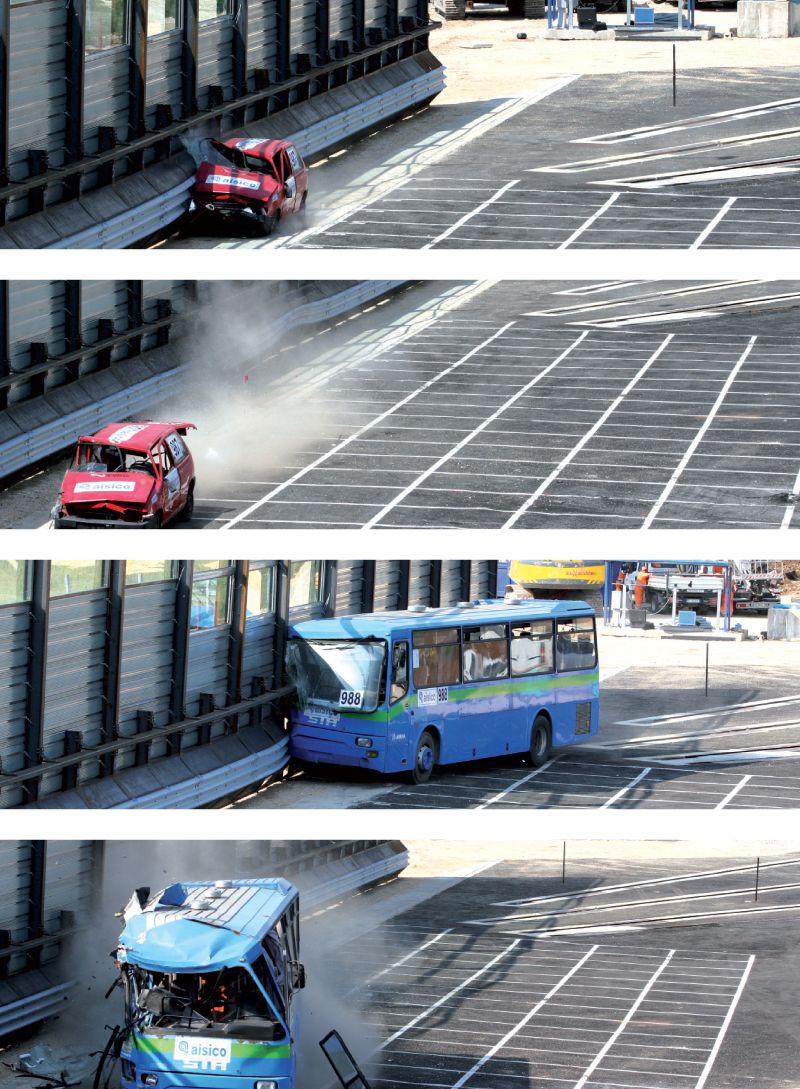 H2-W2 3 ondes - glissière de sécurité Marcegaglia Buildtech - barrières intégrées insonorisantes sur remblai_2