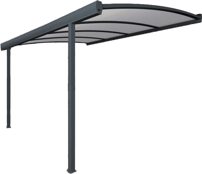 Pergola cintrée adossée - 8000 / 3000_2
