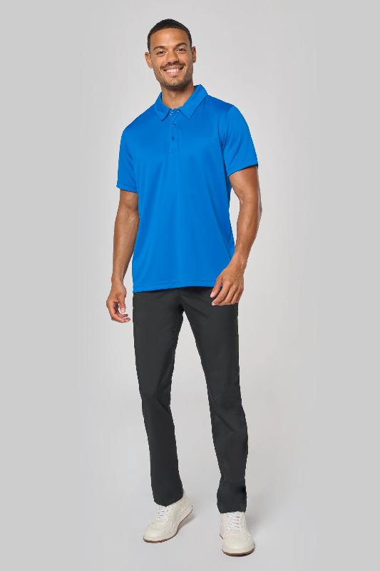Polo sport manches courtes - 100% polyester respirant - Réf: PA482 - PROACT_2