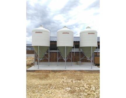 Silo d'aliment d'élevage à cône axial translucide - Ø2325 - Capacité entre 6 et 22m3 - Silo Star_3