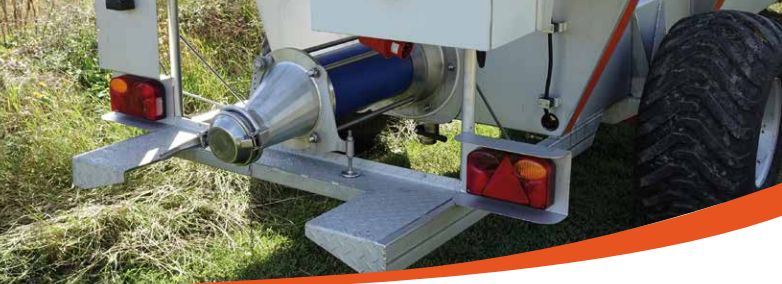 FB remorque avec pompe pour vendange à débit élevé