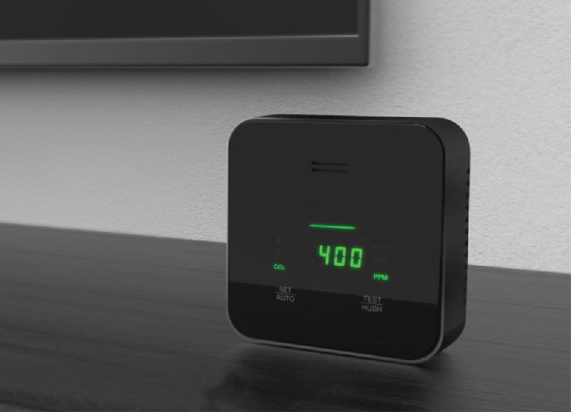 FI98CO2 - Moniteur de qualité de l'air intérieur avec affichage CO2, température et hygrométrie - Alerte vocale et code couleur_2