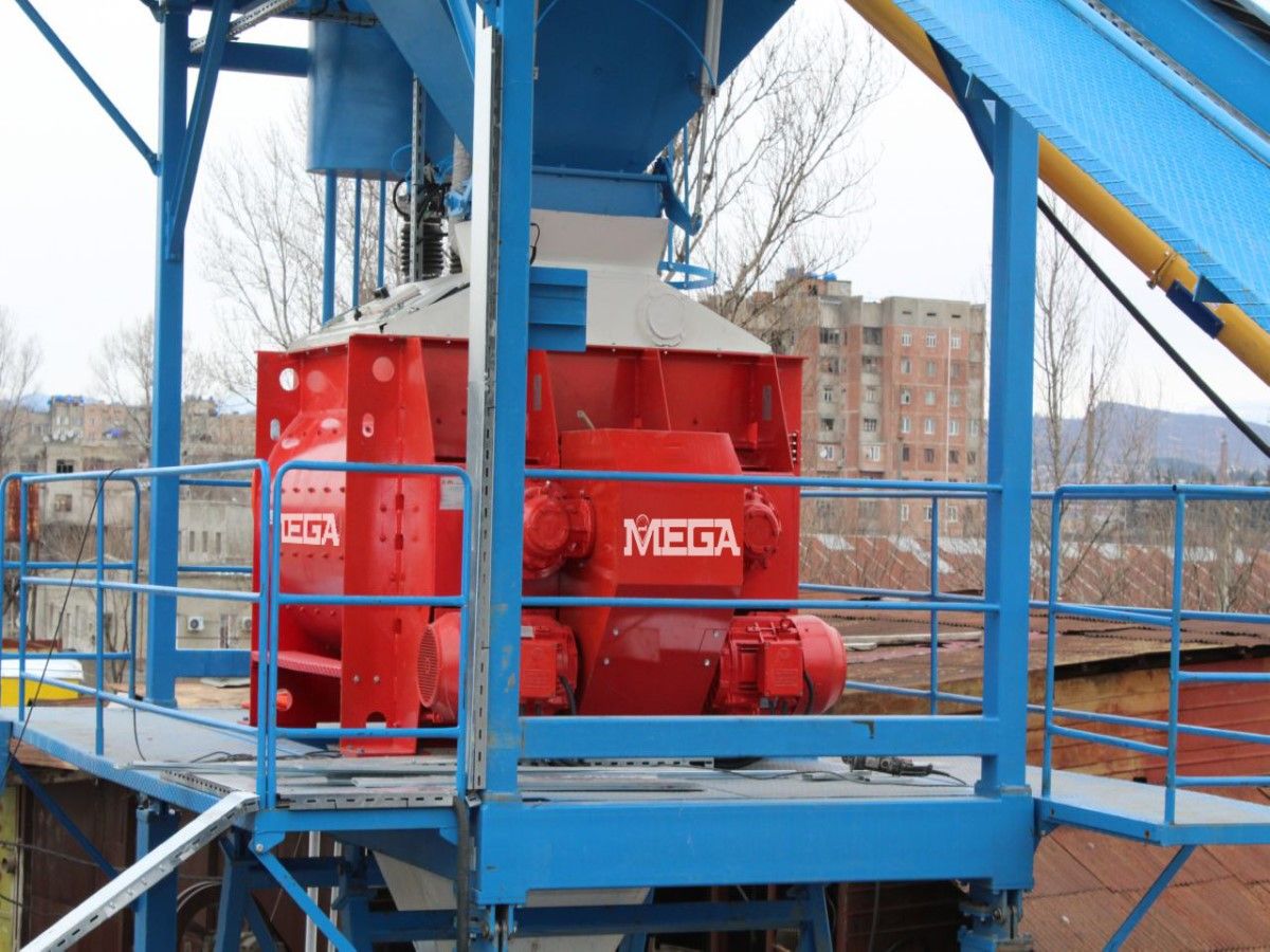 Nouvelle centrale à béton de 90 m³ - Mélangeur double arbre 2250L, trémie à agrégats 45m³, silo à ciment 100T_2