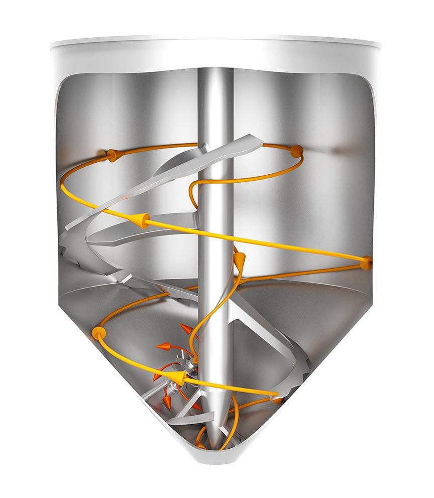 Amixon - Mélangeur mono-rotor conique pour liquides alimentaires - 130 litres_2