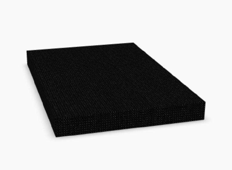 Caisson mobile avec coussin - MDD - Blanc, Noir_2