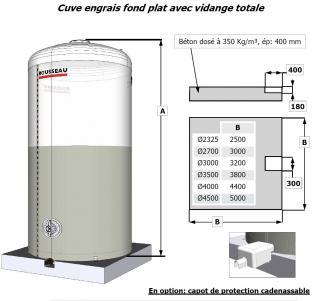 Cuve engrais liquide simple paroi – 50 m3  - 303247_2