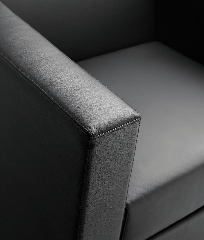 Fauteuil d'attente en cuir OXEL - Sokoa._2