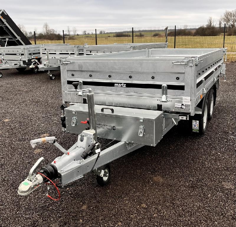 Remorque benne - 3,04 x 1,53 m - 2700 kg - martz kipper 300/2 électrique + manuelle_2