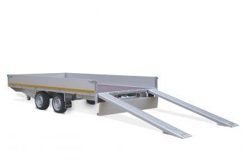 Remorque plateau nu EDUARD - roues dessous - PTAC : 2000 Kg - 2 essieux freinés - 406 x 180 cm - Référence -T-UT20294_2