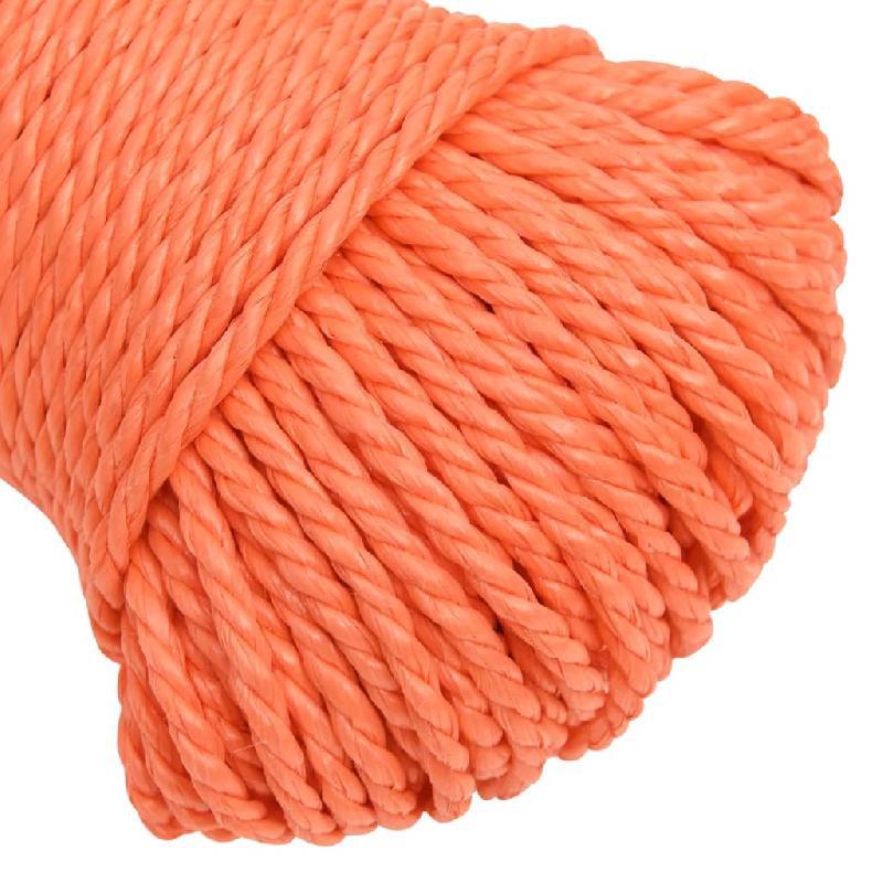 Vidaxl corde de travail orange 6 mm 25 m polypropylène 152923_2