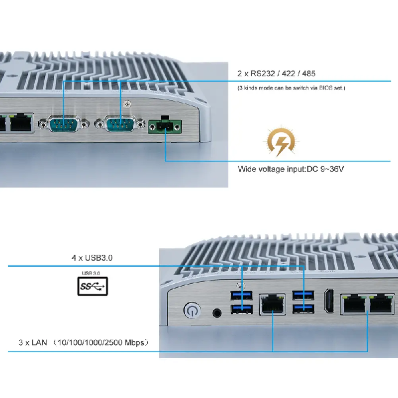 Panel PC industriel fanless 17