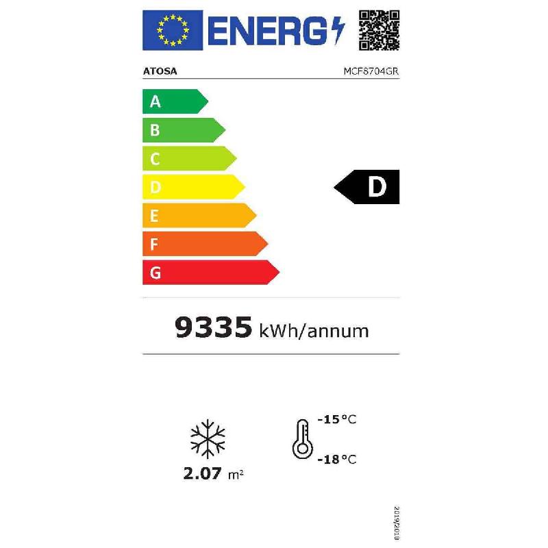 Armoire réfrigérée vitrée négative inox 2050L 3portes Atosa_2