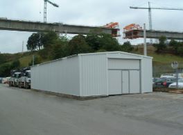 Bâtiment métallique démontable et pliable en kit Plenave 7.3 - largeur 7m - hauteur intérieure 2,55m_2