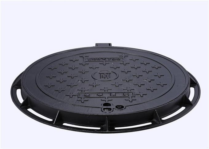 Couverture de trou d'homme professionnelle de fonte, couverture rectangulaire résistante d'égout_2