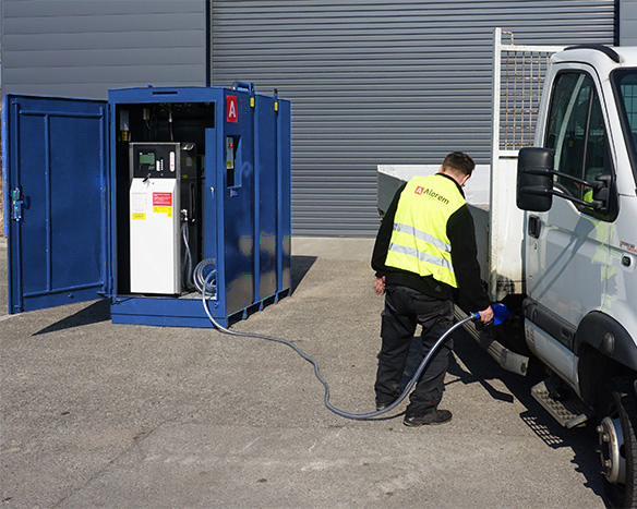 Cuve de stockage d'AdBlue en acier double paroi - 2080 à 4900 L - EnviroCube Blue ECB - Ravitaillement véhicules et engins_2