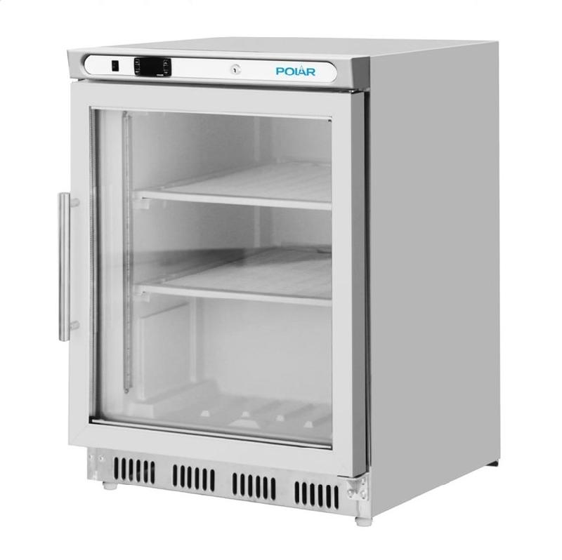 Dessous de comptoir vitré négatif inox - Série C - 129L | Polar - PC008_2