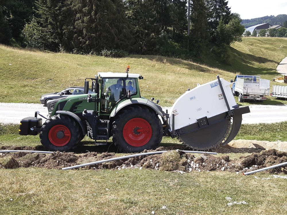 Trancheuse polyvalente pour la réalisation des tranchées entre 15 et 25 cm et jusqu'à 100 cm de profondeur - SGF 1000 STEHR_2