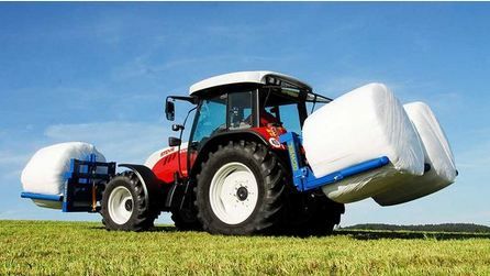 Fourche double DTR Goweil pour 2 balles rondes enrubannées - 2 440 mm de large_2