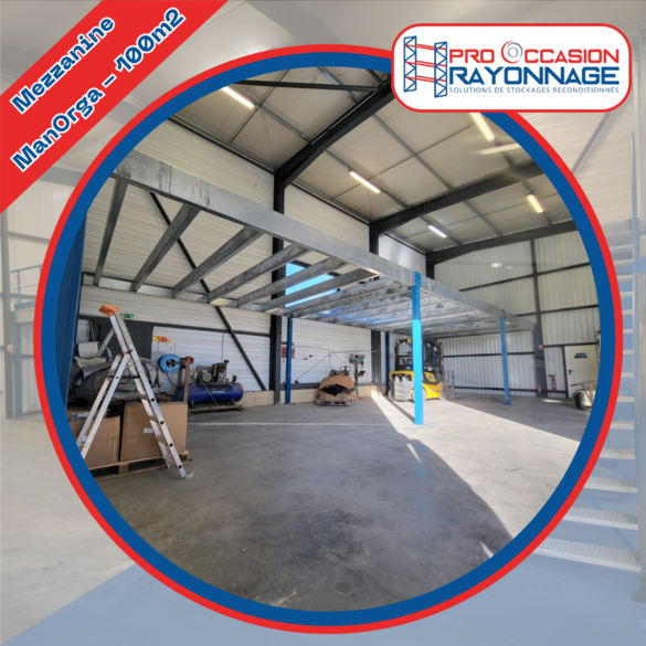 Mezzanine industrielle - 100m² Robuste et Modulaire - ManOrga_2