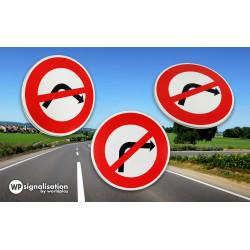 Panneau prescription temporaire BK2b - Interdiction de tourner à droite - WP Signalisation_2