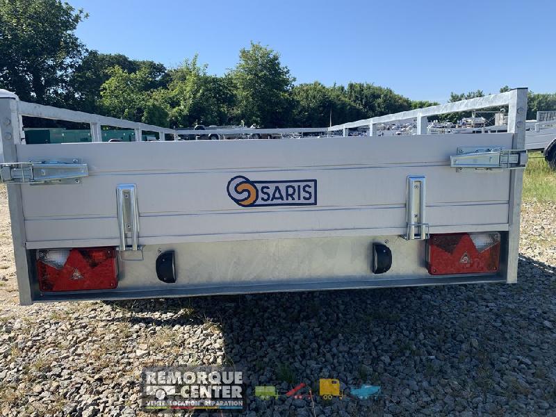 Remorque freinée aluminium - MCALU - FW2000 - 2 essieux - PTAC : 2000 Kg - 305 x 153 cm - Saris - Référence K1 276 150 2700 2_2