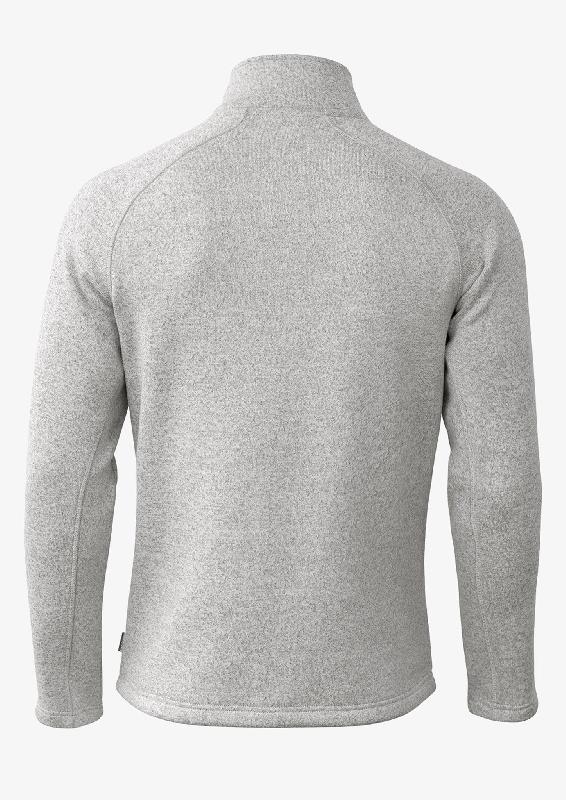 Veste en polaire tricotée à fermeture éclair intégrale - Gris clair chiné - Montana Men - Nimbus_2