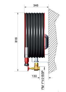 Robinet d'incendie armé dmfa vissé / ce- nf en 671-1 ria ''ev'' type «p» - dn 33_2