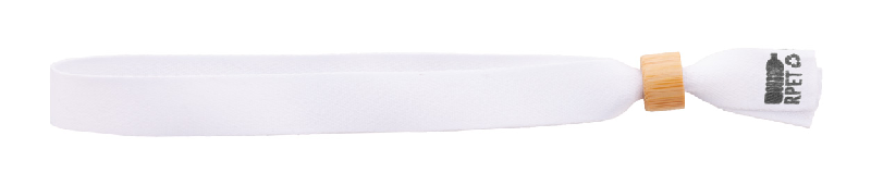 Bracelet festival personnalisé en polyester RPET - Fermoir bambou - Impression recto-verso_2