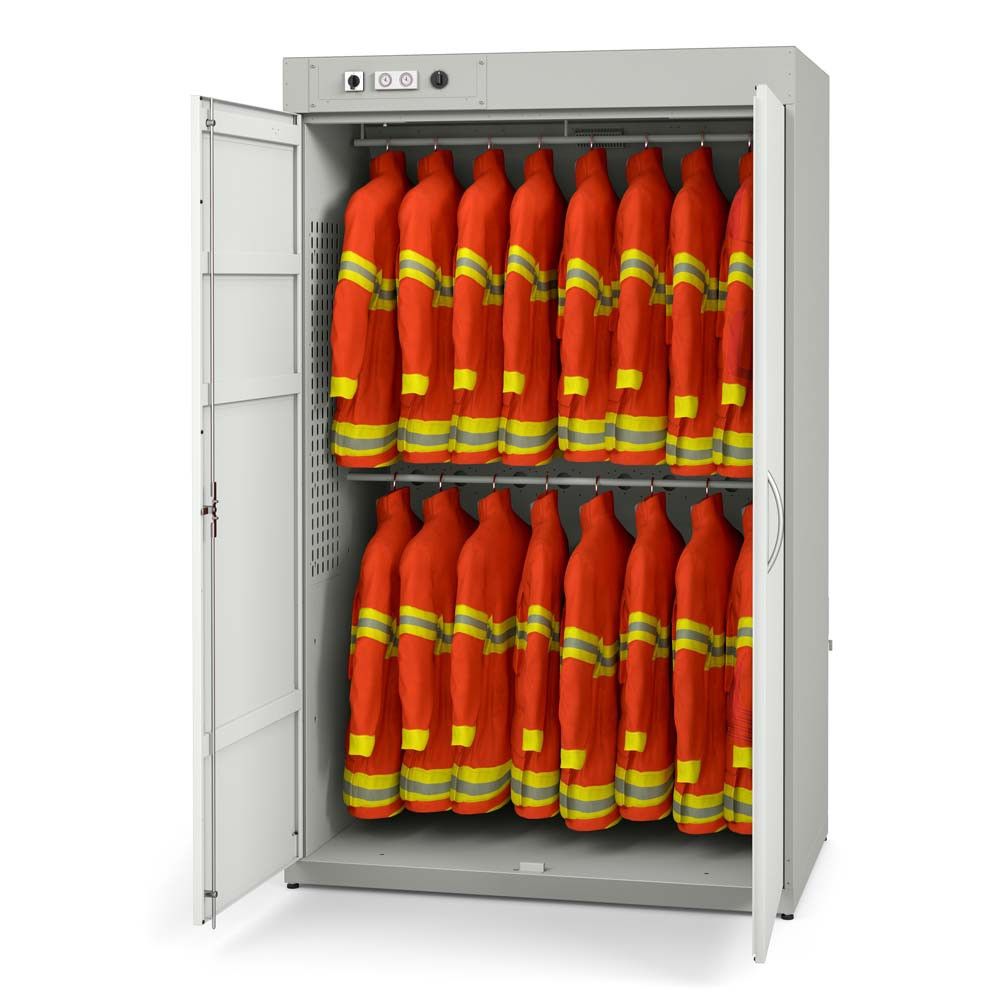 Armoire de séchage par condensation - 16 vestes et pantalons de travail - Chauffée et sécurisée_2