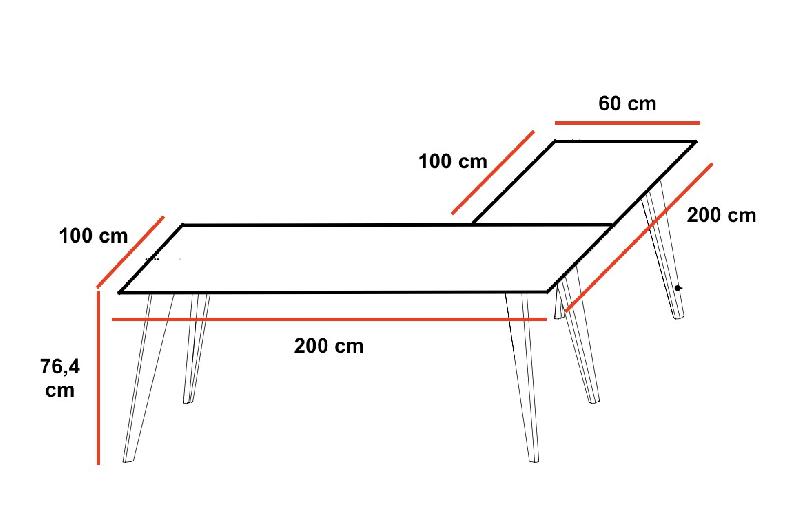 Bureau d'angle Pigreco Up - Martex - Thé vert, 200 x 200 cm_2