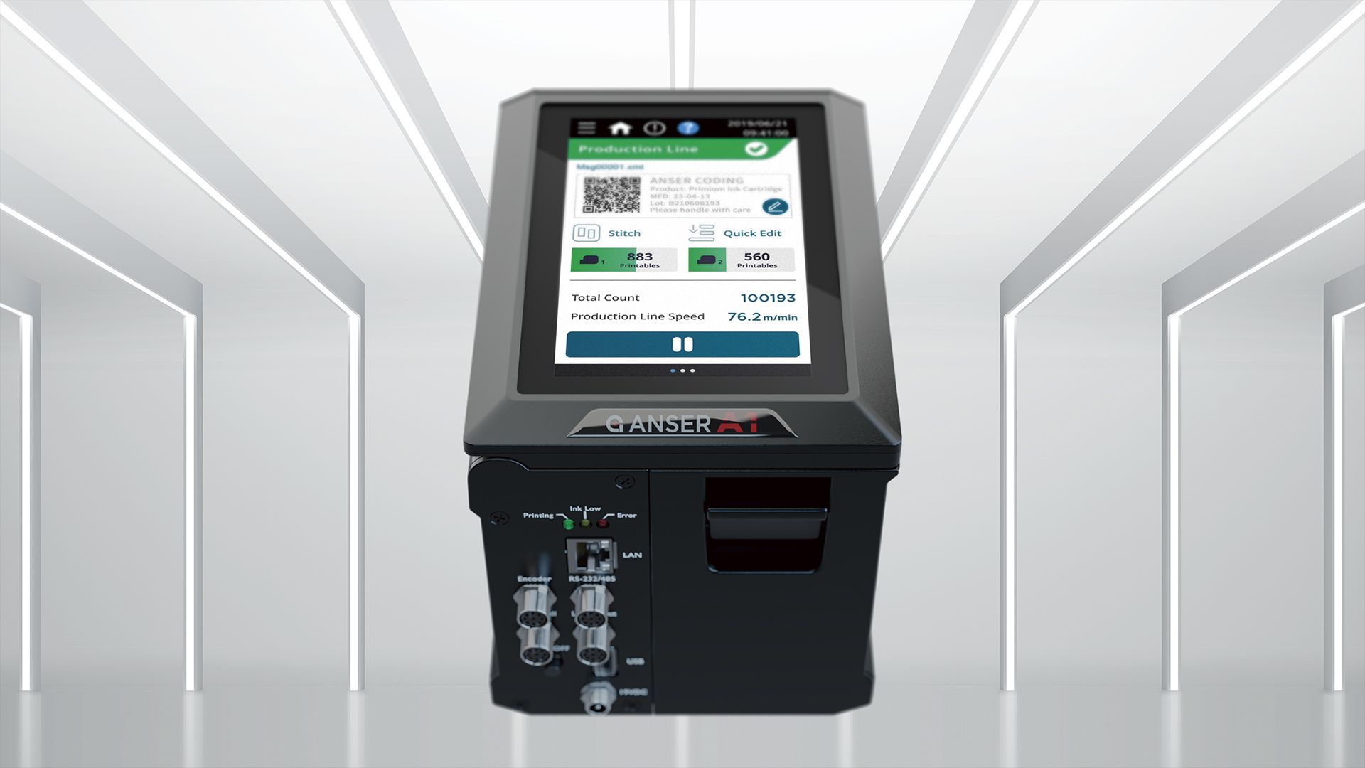 Codeur jet d'encre thermique tout-en-un nouvelle génération Anser A1 - compact, sans entretien, pour emballages et cartons_2