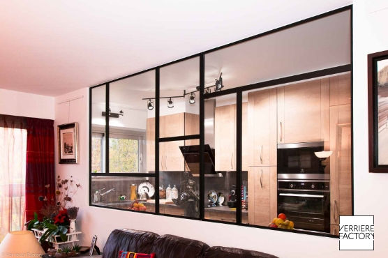 Verrière style Mondrian sur mesure : la verrière design déstructurée_2