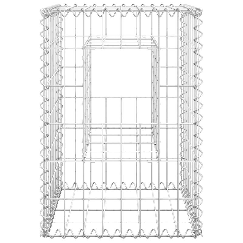 Vidaxl poteaux à panier de gabion 2 pcs 40x40x60 cm fer 151259_2