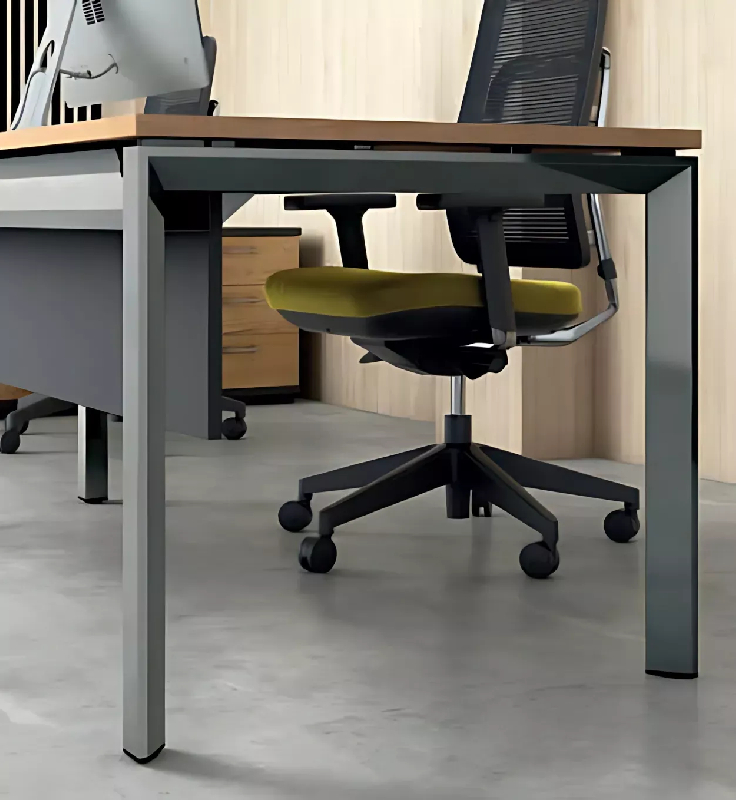 Bureau individuel avec retour piètement ouvert So Sierro_2