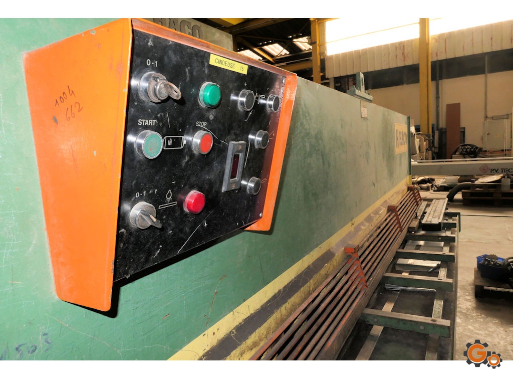 Cisaille guillotine HACO TS3006 - moteur 10CV - capacité 3050 x 6 mm - UGS : 8806_2