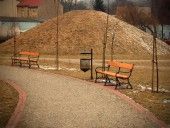 Poubelle urbaine rétro Tino 03.034.Ze - métal et fonte - 30 L - design à l'ancienne_2