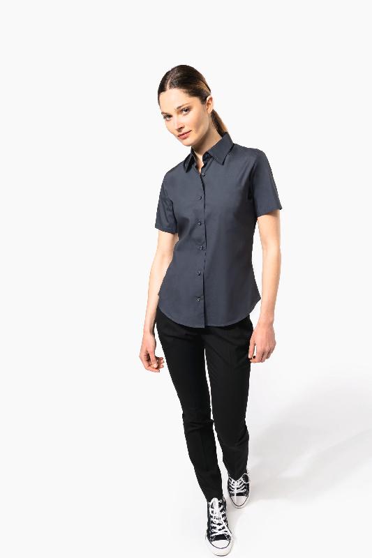 Chemise de travail femme manches courtes - coton/élasthanne stretch - Réf : K532_2